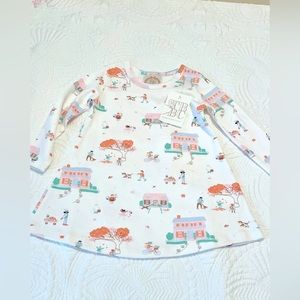 TBBC long sleeve Polly play dress, fall print NWT size 18-24 months